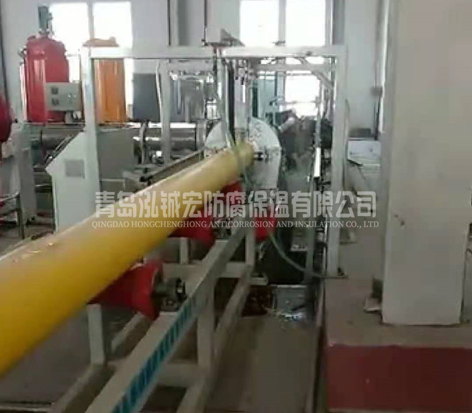 黑黄夹克管一步法保温挤出设备
